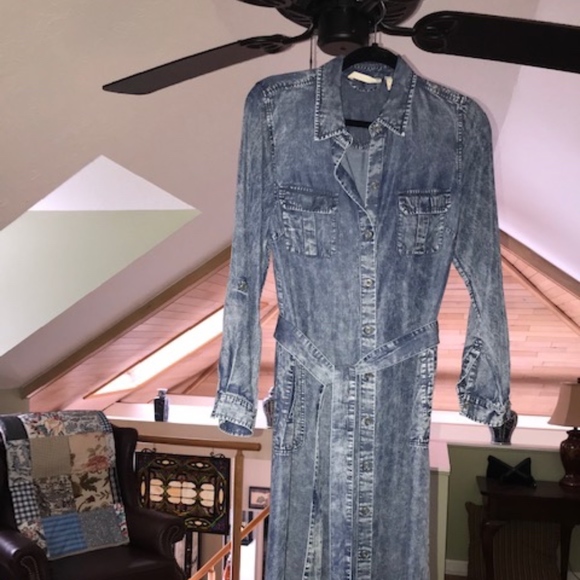 "Soft Surroundings" never worn Denim Maxi - Picture 1 of 2